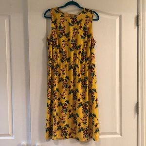 Yellow Floral Dress